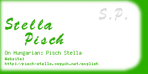 stella pisch business card
